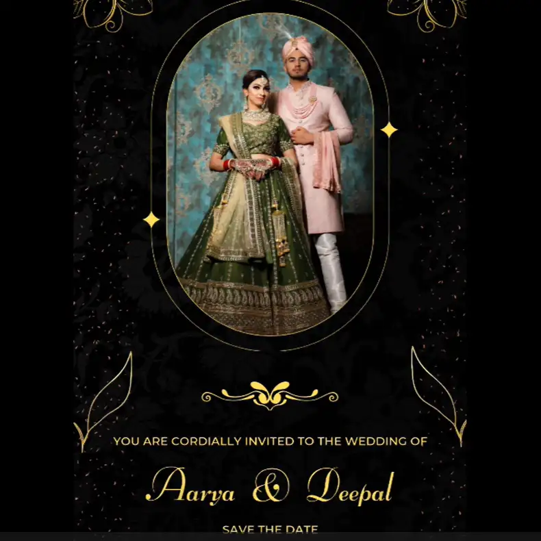 Luxurious Wedding Save the Date